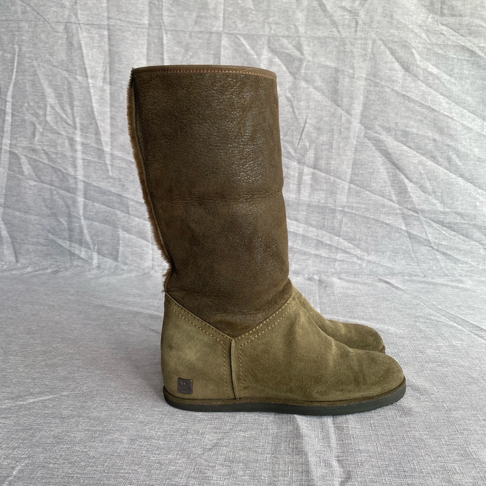 🇮🇹 Made in Italy - Ballin | Suede Fur Lined Hidden Wedge Heel Boots